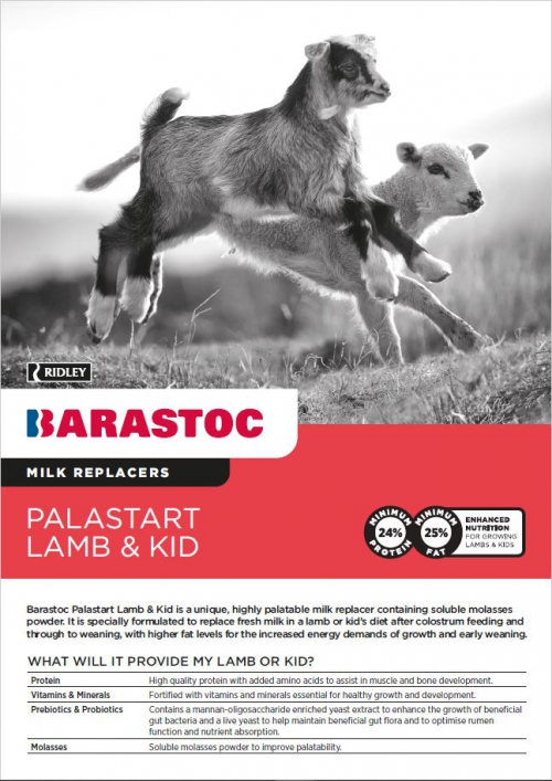 BARASTOC PALASTART LAMB & KID MILK REPLACER